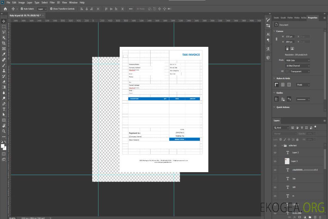 Modèle de facture fiscale de base template Modèle de facture fiscale de base template
